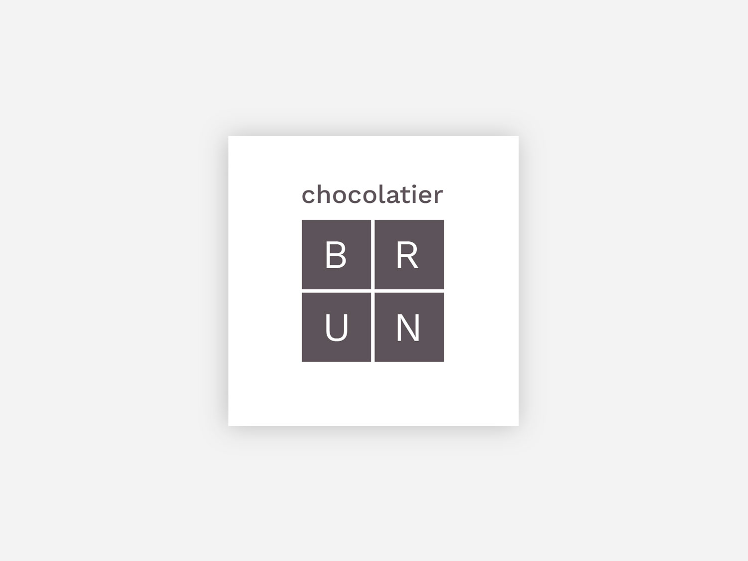 Visitenkarte Chocolatier Brun